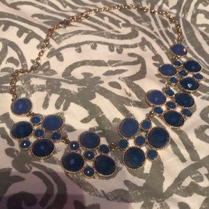 Blue and gold necklace